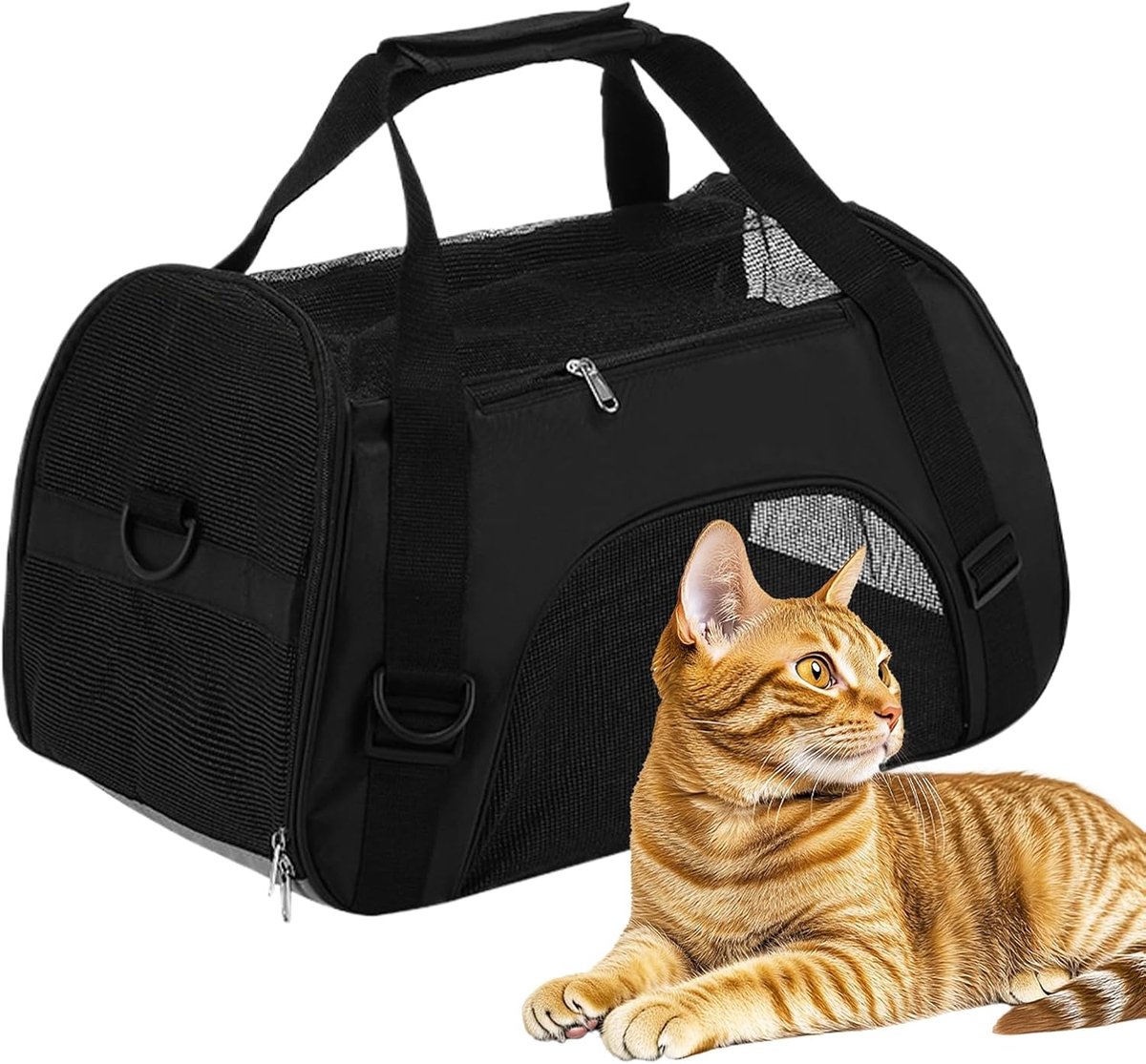Thijox - Honden Draagtas - Draagbare Katten Reistas | Ergonomische Ademende Reisbench Voor Hiken, Camping, Buiten | Lichtgewicht & Comfortabel | Voor