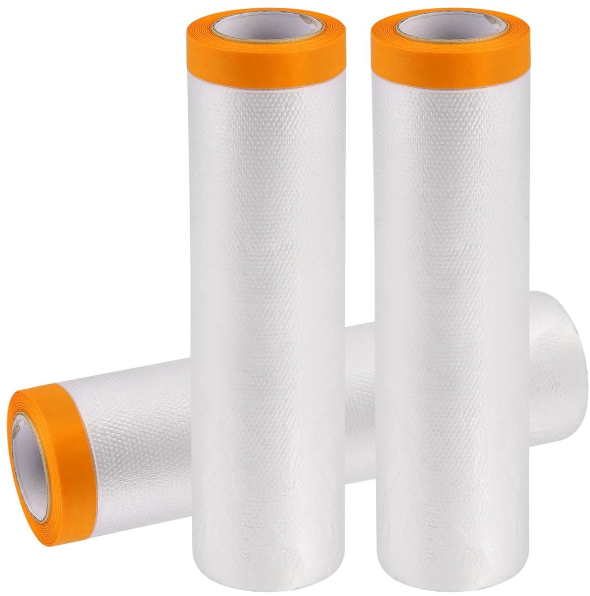 Afdekfolie met Plakband - Schilderfolie Druipdoek - Bescherming bij Klussen - Waterdicht Stofbestendig - 270 cm x 20 m - Transparant