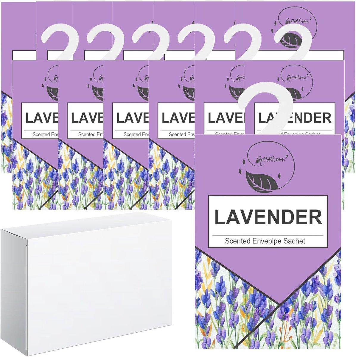 Thijox - Geurzakjes Kledingkast - Luchtverfrisserparfum Geurzakken - Natuurlijke Lavendel Geur voor Kasten, Laden, Badkamers en Auto - 14 Stuks