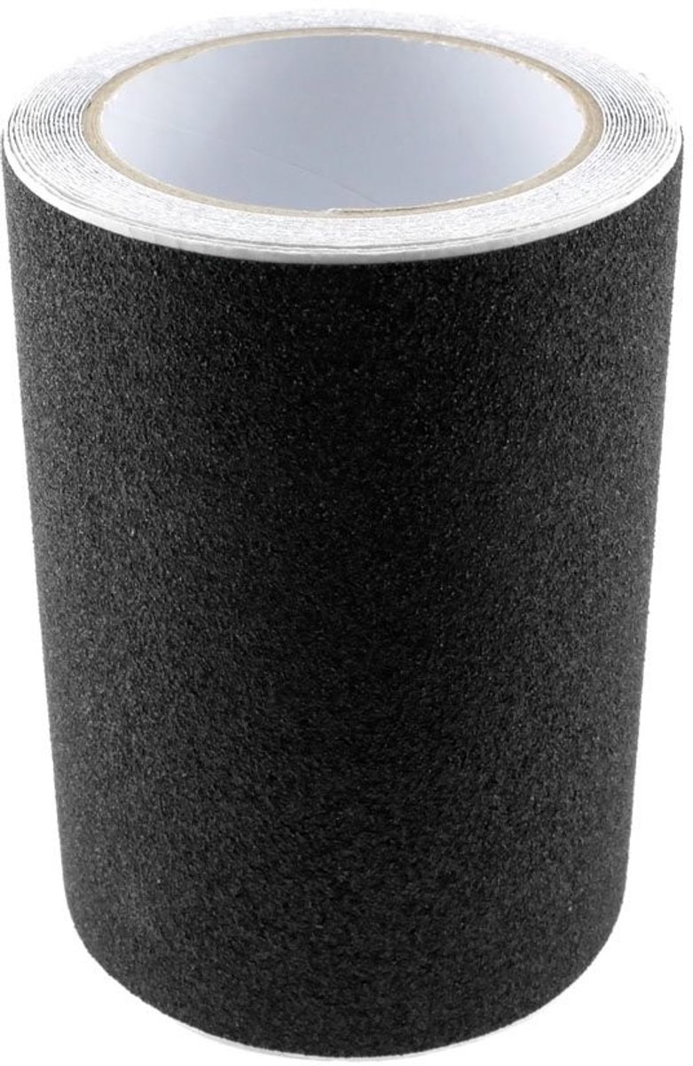 Dailygoods- Anti-slip Tape 15CMx6M - Zwart - PVC - Antislip - Zelfklevend - Voor veilige oppervlakken - Antislipband