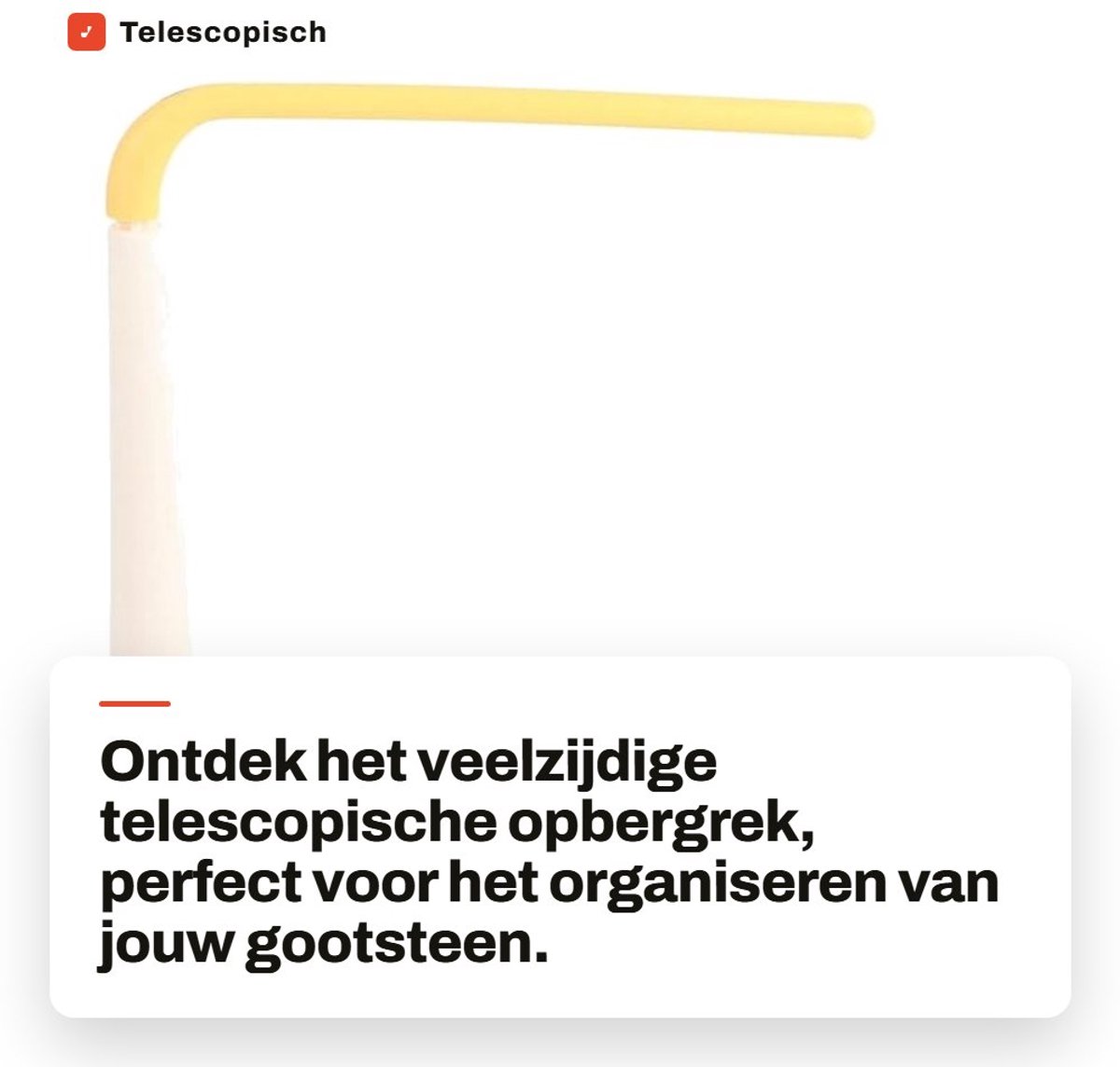 Dailygoods- Opbergrek Verstelbaar - Telescopisch Opbergrek - Gootsteenorganizer - Grote Capaciteit - Hoogwaardige Kwaliteit - Efficiëntie Verbeterend