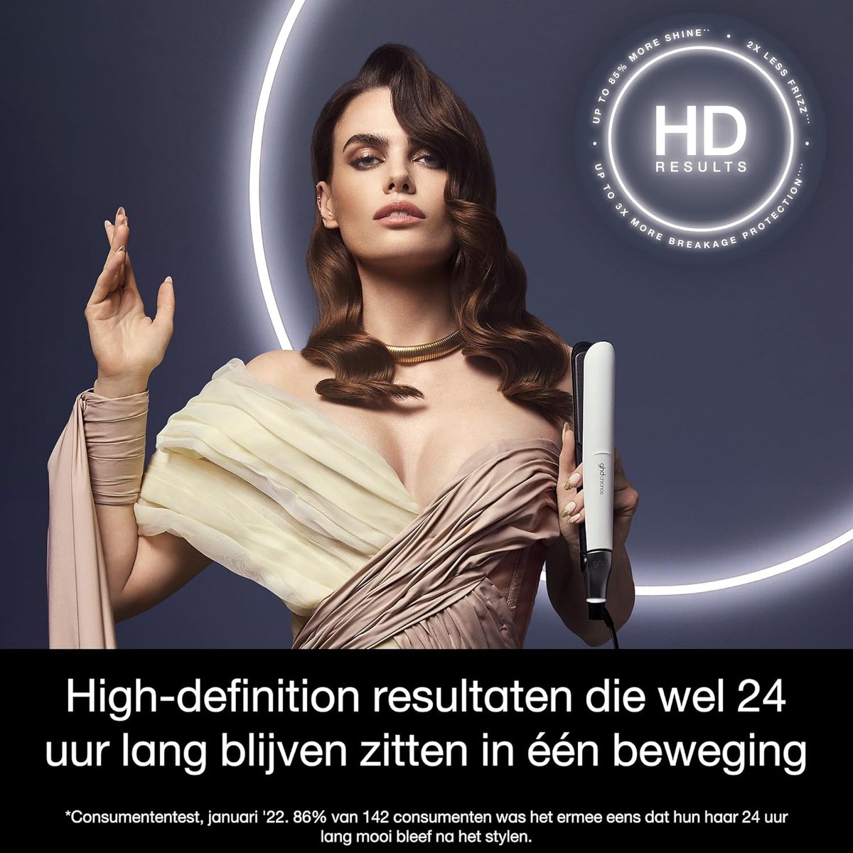 SnelShoppen - Stijltang Wit - GHD Chronos - 3x Sneller - Voor Alle Haartypes - HD Motion-Responsive Technologie - Langdurige Resultaten - Ongeëvenaard thumbnail 2