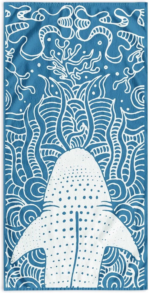 Thijox - XXL Strandlaken 90x180 cm Donkerblauw Velours Badlaken 100% Katoen Sneldrogend Zacht en Absorberend Anti-Zand Strandhanddoek voor Camping en