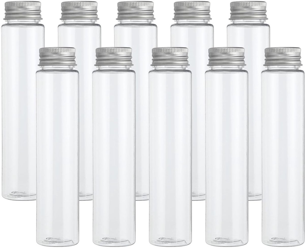 Transparante Plastic Containers met Platte Bodem, 60 Stuks, Voor Snoep, Badzout en Experimenten, Ideaal voor Planten Groei en Opslag