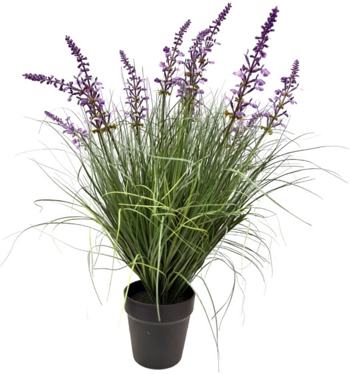 Lavendel paars siergras in pot H 62 cm kunstplant Oosterik Home