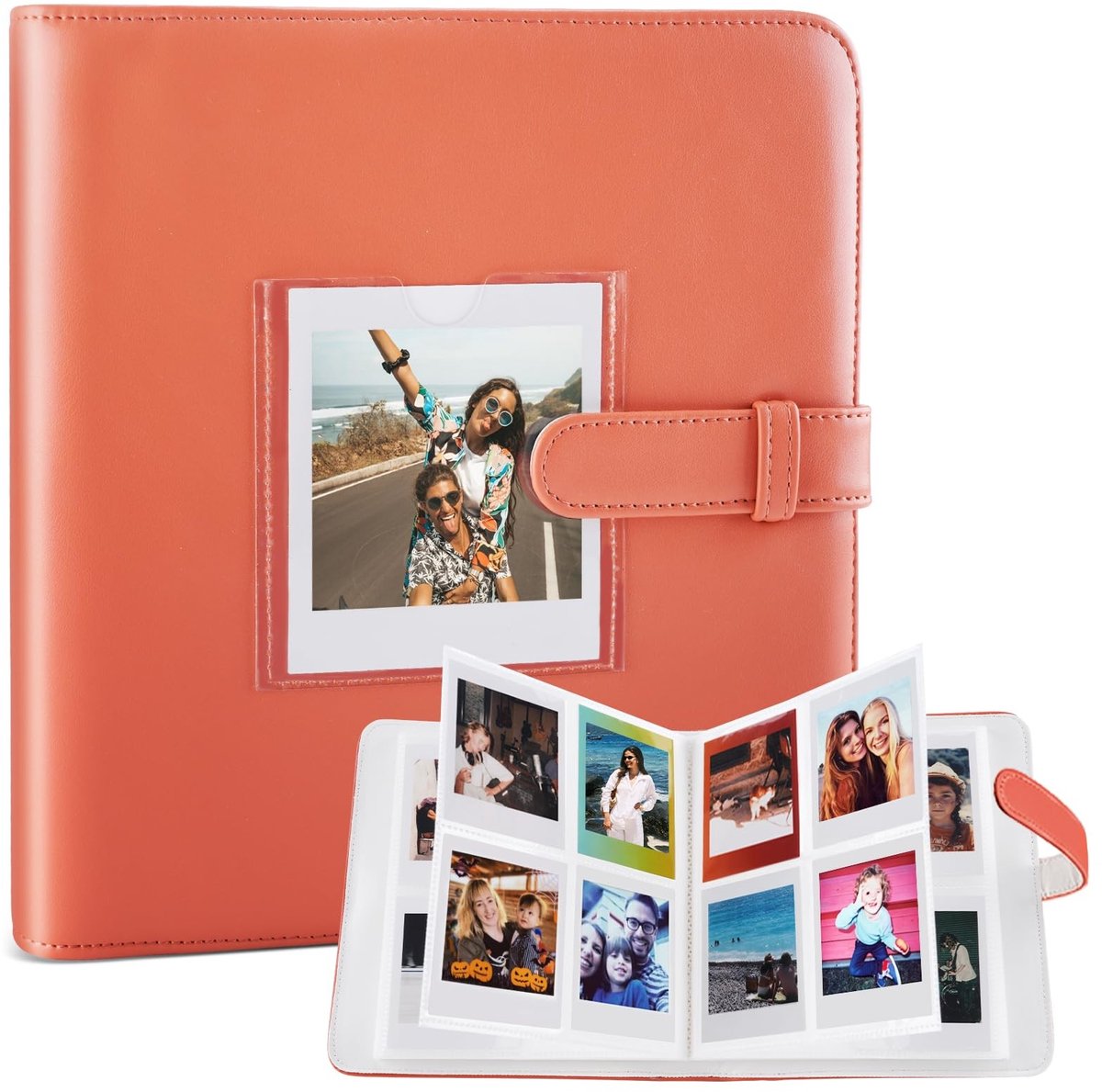 Dailygoods- Fotoalbum 288+1 vakjes - Compatibel met Fujifilm Instax Square/SQ1/SQ6/SQ10/SQ20/SQ40 - Fotoalbum 10x15 - Plakalbum - Volledige bescherming - Hoogwaardig PU-lederen omslag - Fotoalbum Voor Instant Foto's