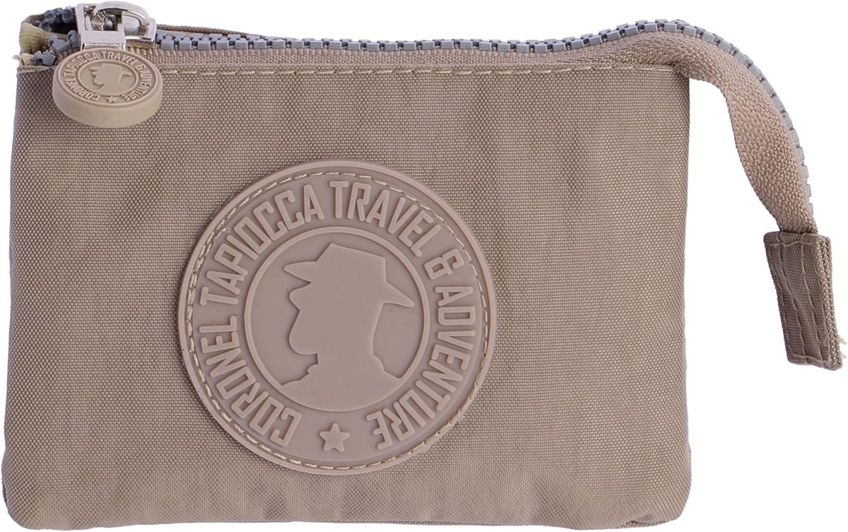 Thijox - Damesportemonnee Albina met Kaarthouder - Slijtvast en Hoogwaardige Materialen - Beige - Perfect voor Dagelijks Gebruik en Werk