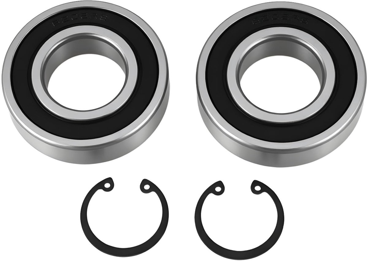 Dailygoods- Drumlager 30x62mm - 2 Stuks - Borgringen - Compatibel met Euromix 120/125 - Vervangen van versleten lagers - Duurzaam staal - Trommellager