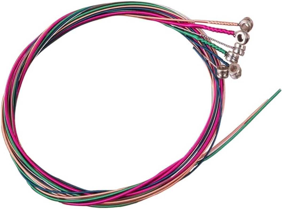 Vervangende Stalen Gitaar Snaren, 6 Stuks, Perfect voor Gitaarspel en Muziekcreatie, Duurzaam en Krachtig Geluid