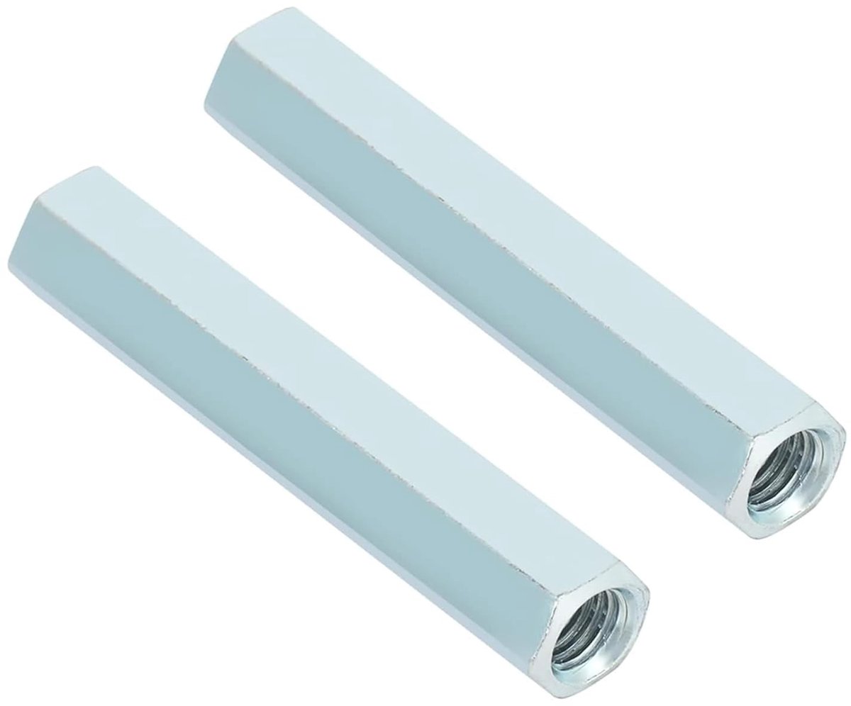 Duurzame Hexagon Coupling Moeren voor M8 Schroefdraad - 2 Stuks, Perfect voor Bevestigingsprojecten en Mechanische Toepassingen