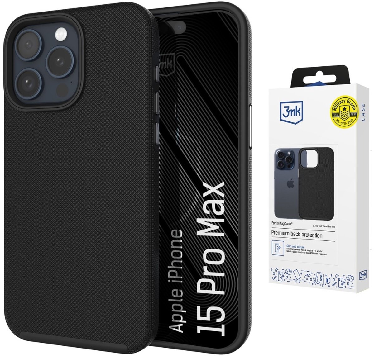 3MK Fortis MagCase Hoesje voor Apple iPhone 15 Pro Max