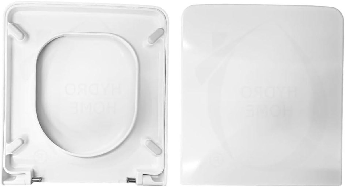 Toiletbril - Keramisch design - Badkamer vernieuwen - Soft-close sluiting - 40 x 365 cm - Wit