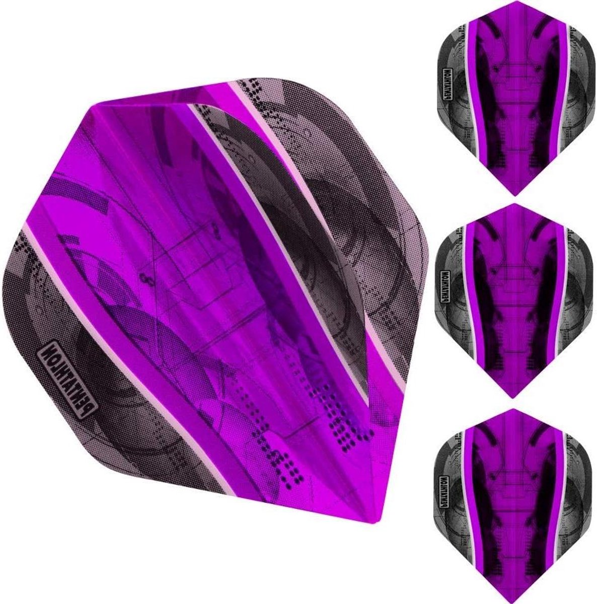 Dart Flights - Vleugels - Precisie Werpen - Extra sterk 100 micron - 30 stuks - Paars