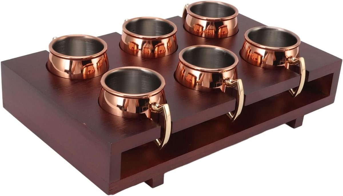Set van 6 Glanzende Mini Cocktail Mokken - Perfect voor Moscow Mule, Bar en Feestjes - 2oz Drankglazen voor Cocktails en Shots