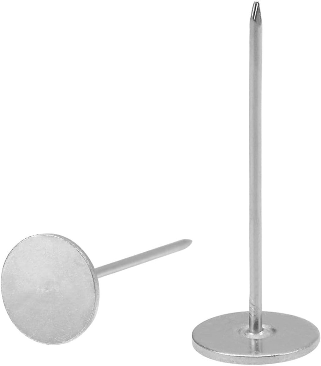 40 Stuks Decoratieve Krammen 18mmx50mm voor Meubels, Banken, Hoofdeinden en Vloerkleden - Zilverkleurige Spijkers voor Stoffering en Houtbewerking