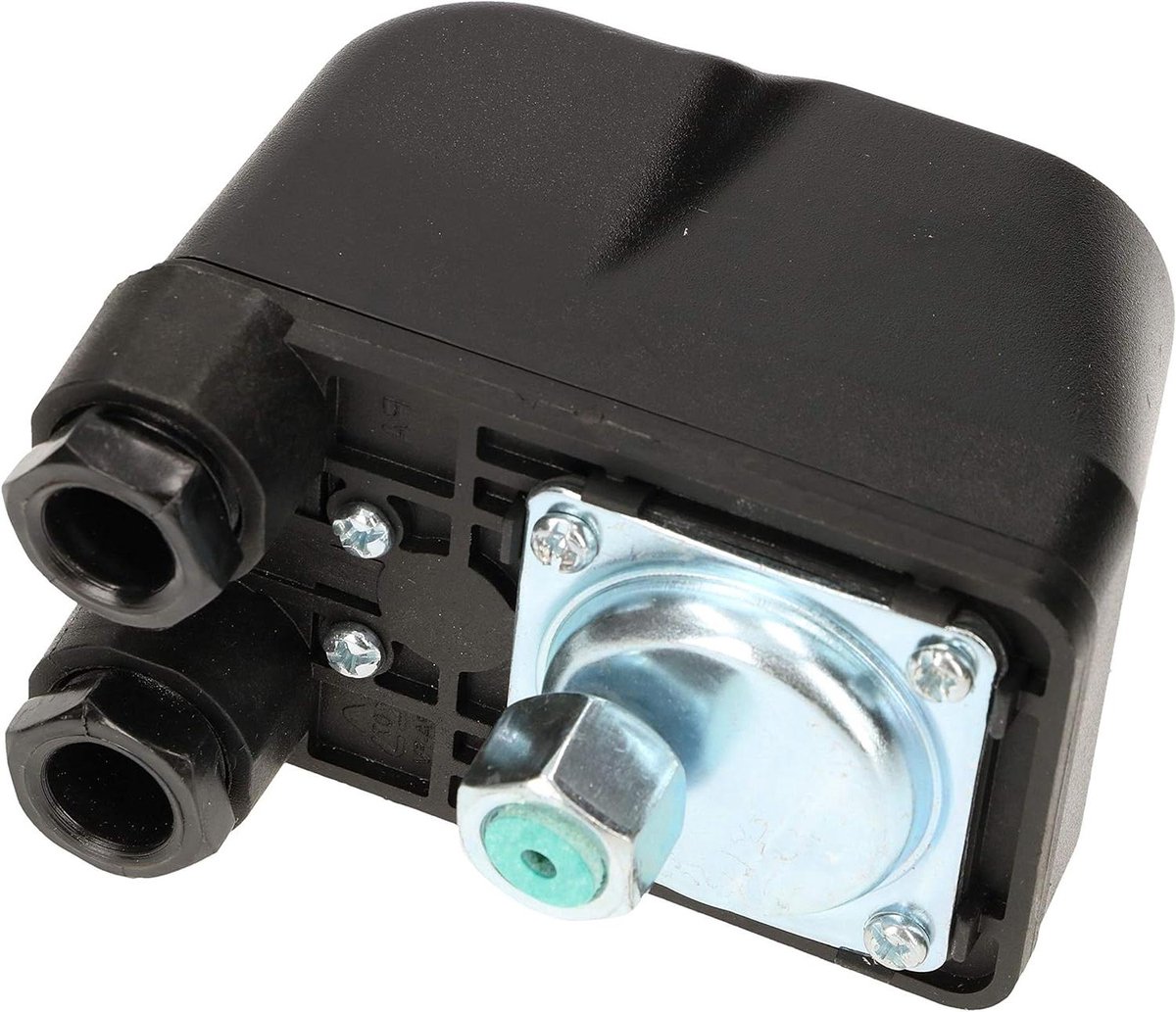 Drukregelaar Pomp - Automatische Schakelaar - Waterdruk Regelen - Instelbare Druk - F1/4 Inch - Zwart