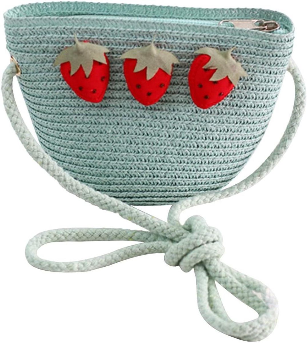 Dames Handtas - Zomer Tas - Boodschappen Doen - Met Fruit Decoratie - Groot Formaat - Zwart