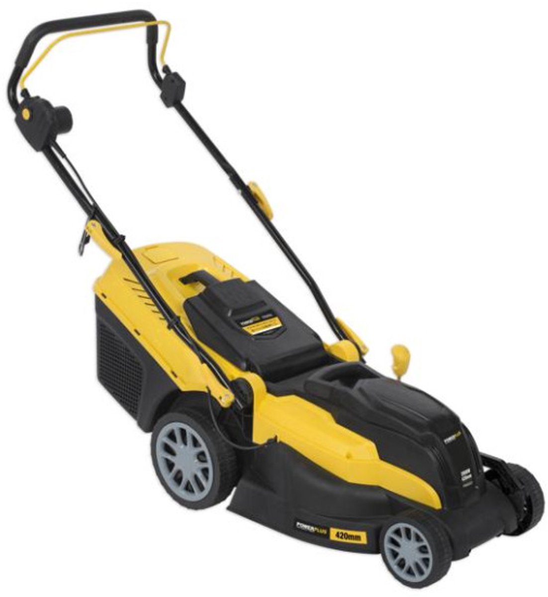 Powerplus Elektrische Grasmaaier POWXG6281 - 2000 W, 420 mm Ø grasmaaier met grasopvangbak, mulching en achteruitworp – foto 8