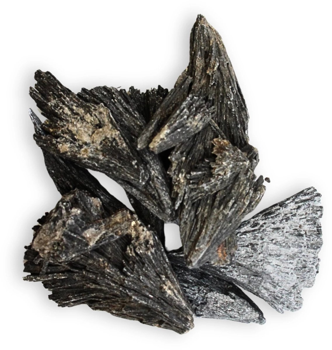 Kyaniet zwart 250 gr. ruwe brokjes