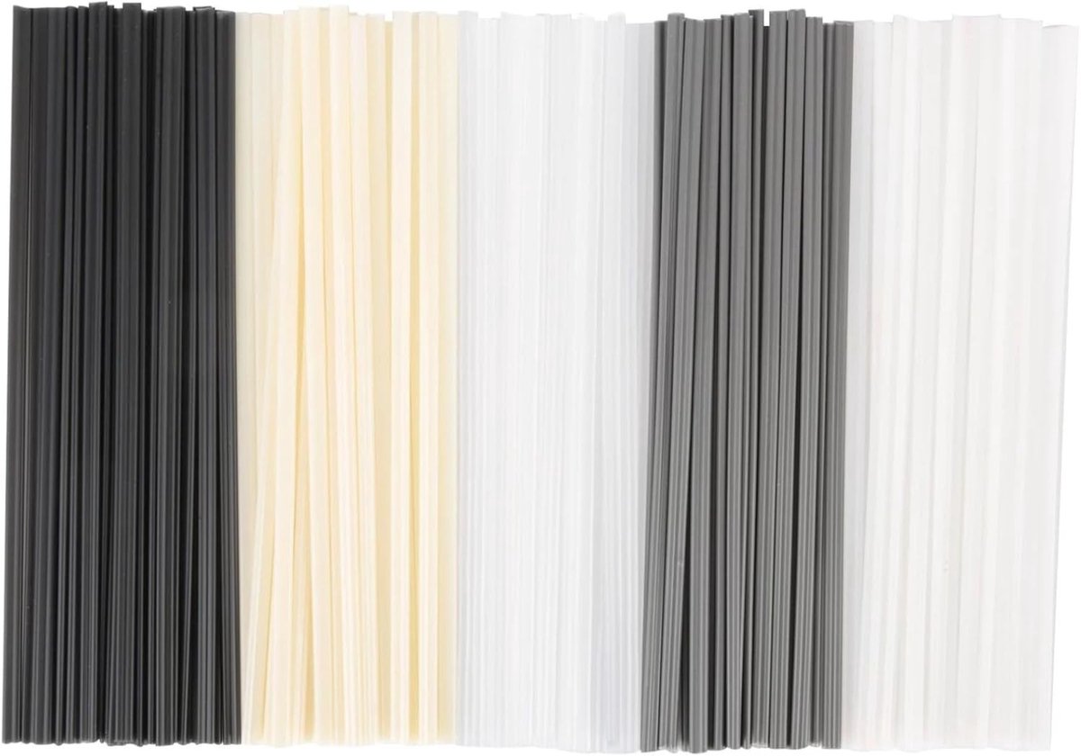 Plastic lasstaven set voor ABS, PVC, PE en PP - 50 stuks voor reparatie en laswerkzaamheden
