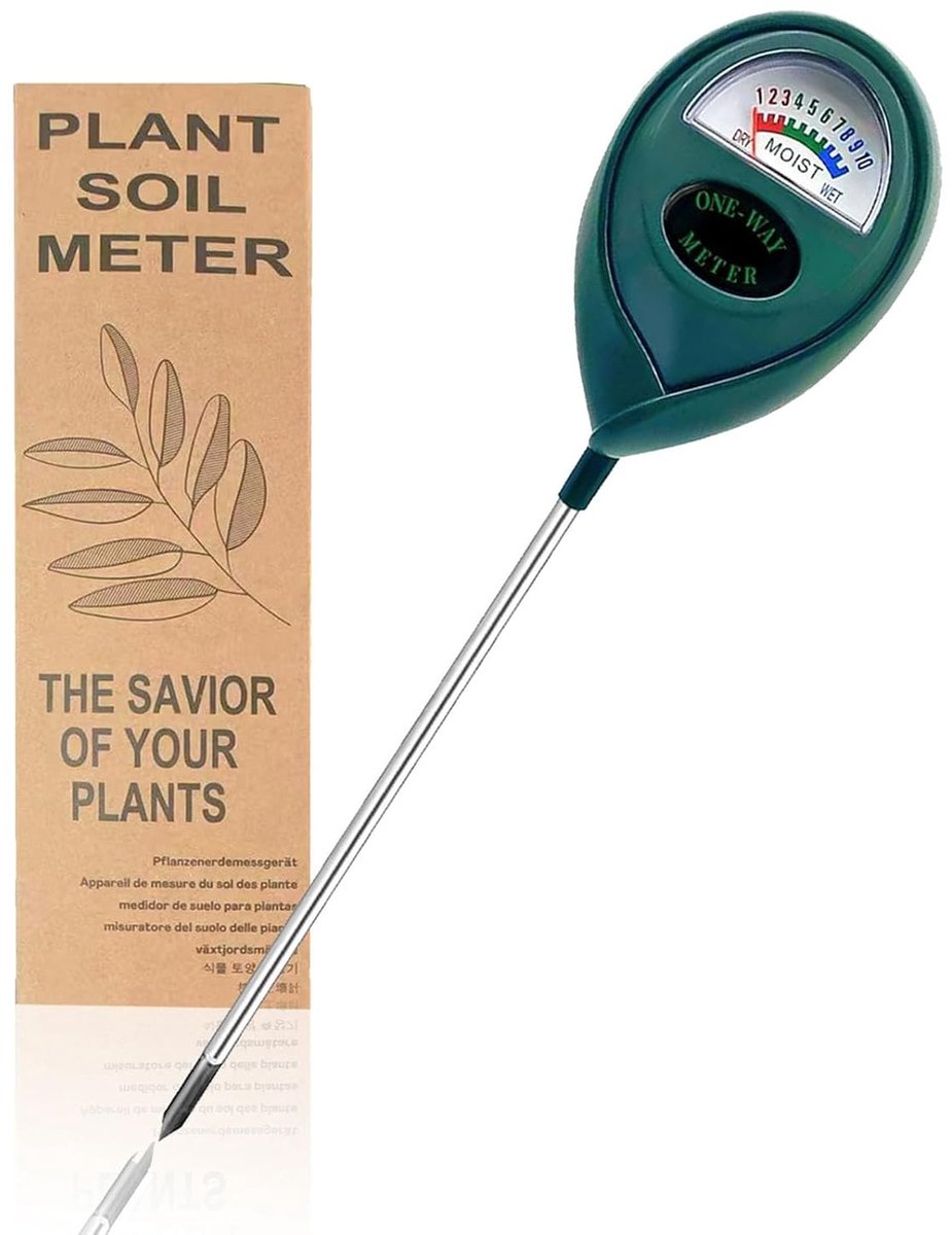 Nauwkeurige bodemvochtmeter voor planten, ideaal voor tuinieren, eenvoudig in gebruik en zonder batterijen