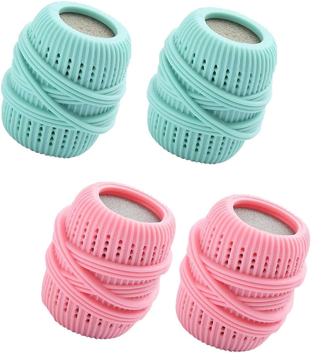 Dailygoods- Baldispenser 4 Stuks - Wasmachinevloeistofdispenser - Wasmiddelopslag - Droogballen - Duurzaam Materiaal - Leuk Cadeau - Wasballen