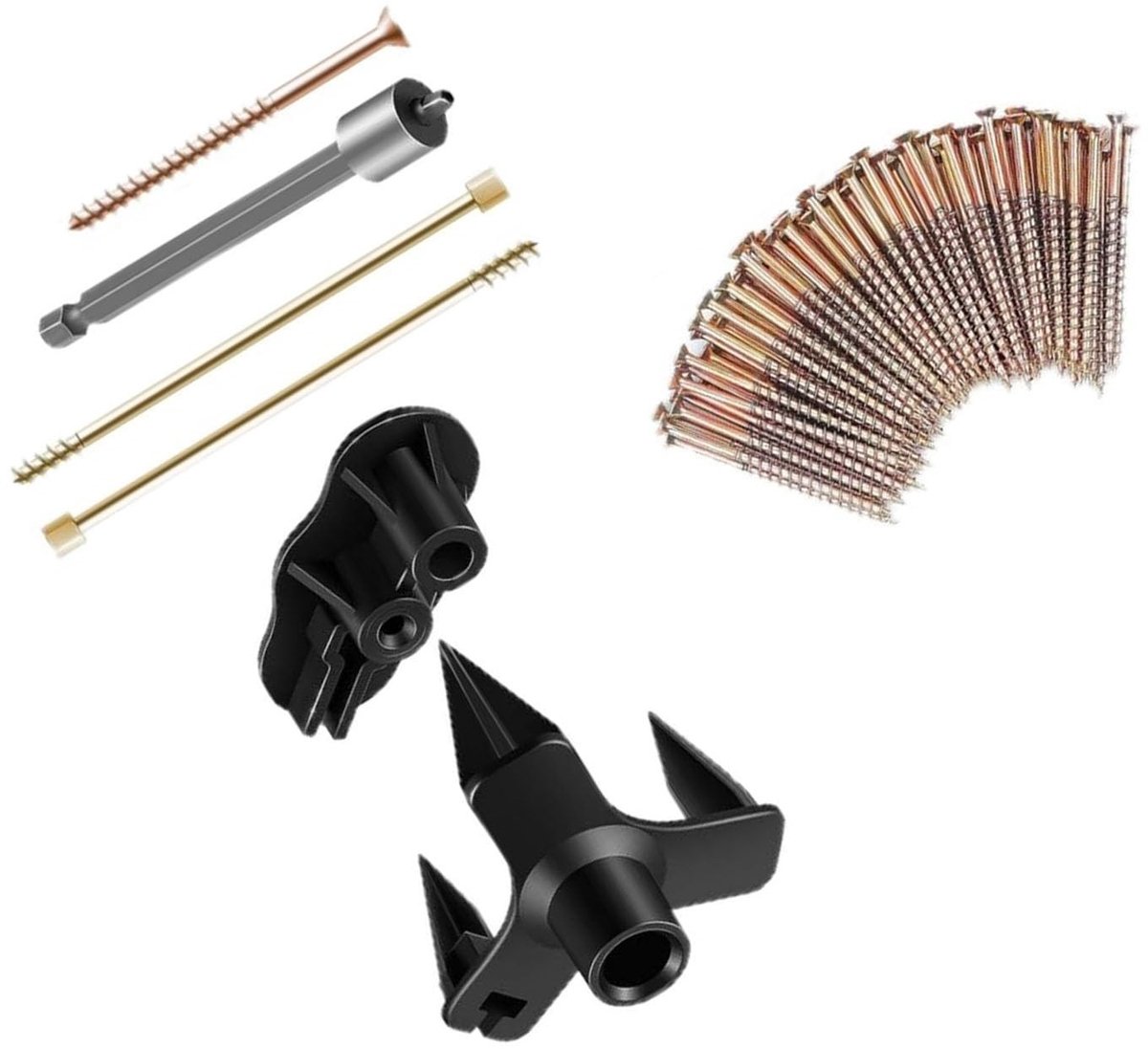 Inovra- Vloerreparatieset Efficiënt - 50 Schroeven - Eenvoudig te gebruiken - Voorkomt piepen - Geschikt voor tapijten/houten vloeren - Nauwkeurige dieptebesturing - Vloerreparatie