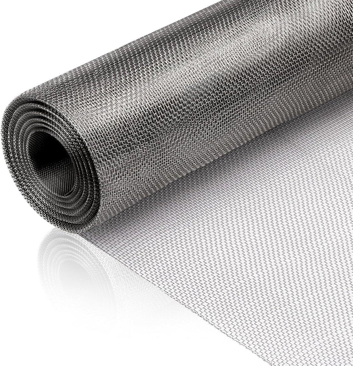Thijox - Draadgaas Fijnmazig 30 x 250 cm - Roestvrij Staal 304 - Muizenrooster, Filterzeef, Woelmuisrooster, Vliegengaas, Konijnengaas voor Tuin en Hu