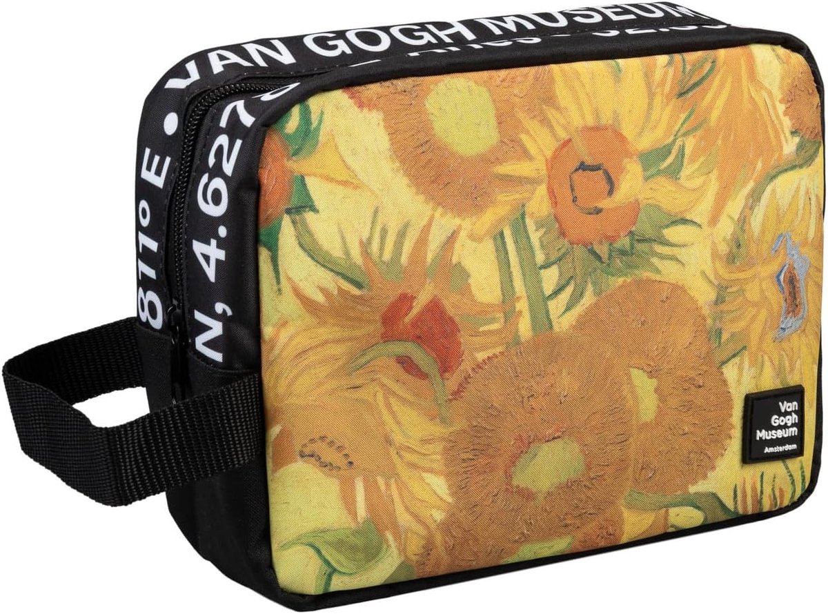 Thijox - Van Gogh Museum Make-uptas - Waterdichte Toilettas voor Dames en Heren - Ruime Toilettas voor Reizen, Dagelijks Gebruik, Praktisch Design, 10