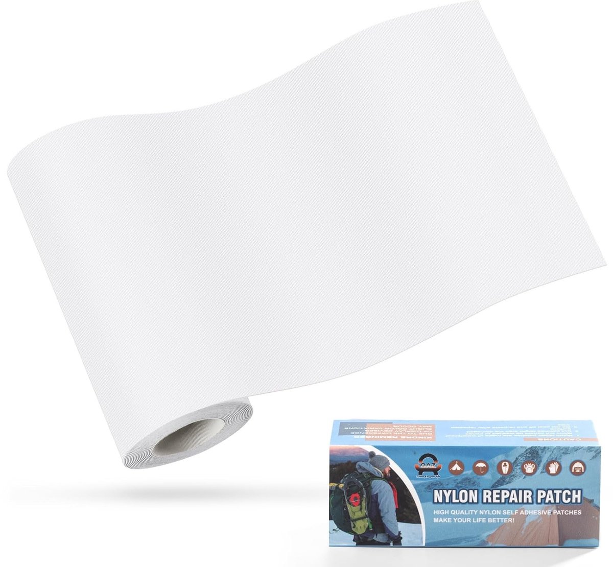 Nylon zelfklevende reparatiepatches, 10x160cm, waterdicht, ideaal voor tenten, slaapzakken en jassen