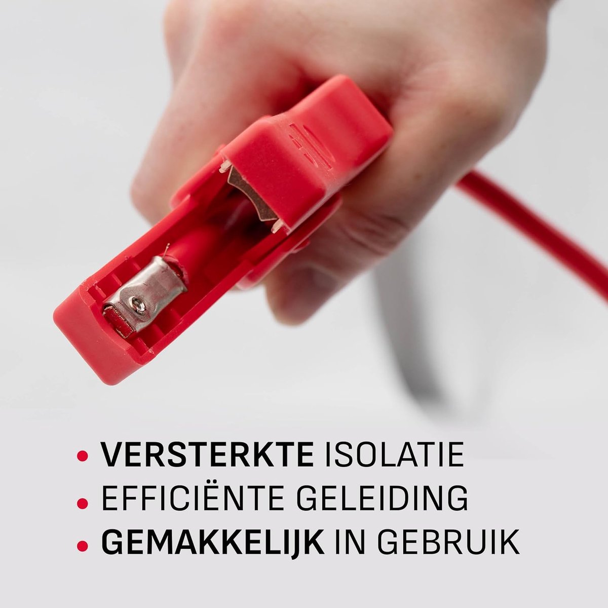 Startkabels - Kopergeplateerd Aluminium - 3 Meter Lengte - Geïsoleerde Klemmen - Voor Auto, Bestelwagen, Camper