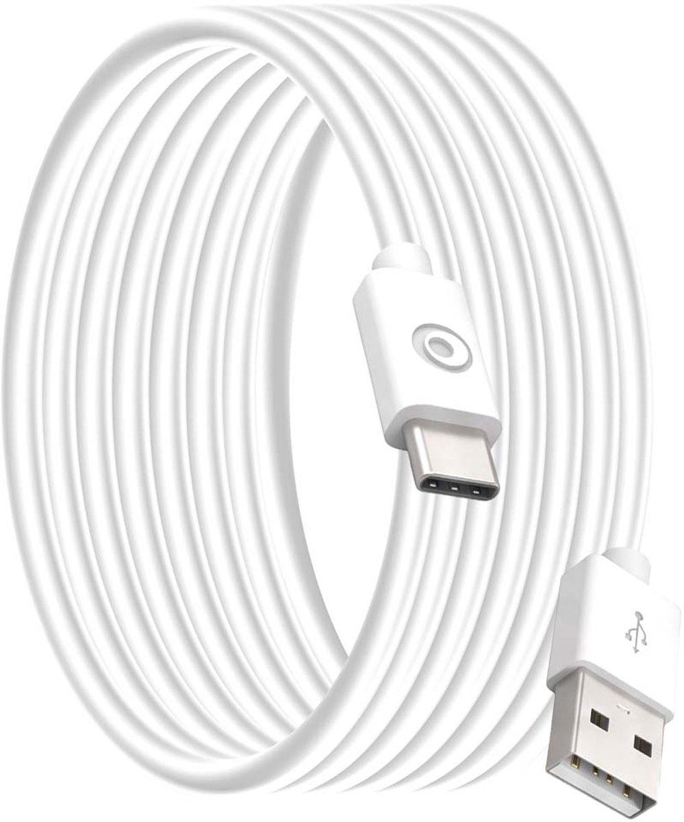 Bigben Connected, USB-A naar USB-C Oplaadkabel 3A - 2m, Wit