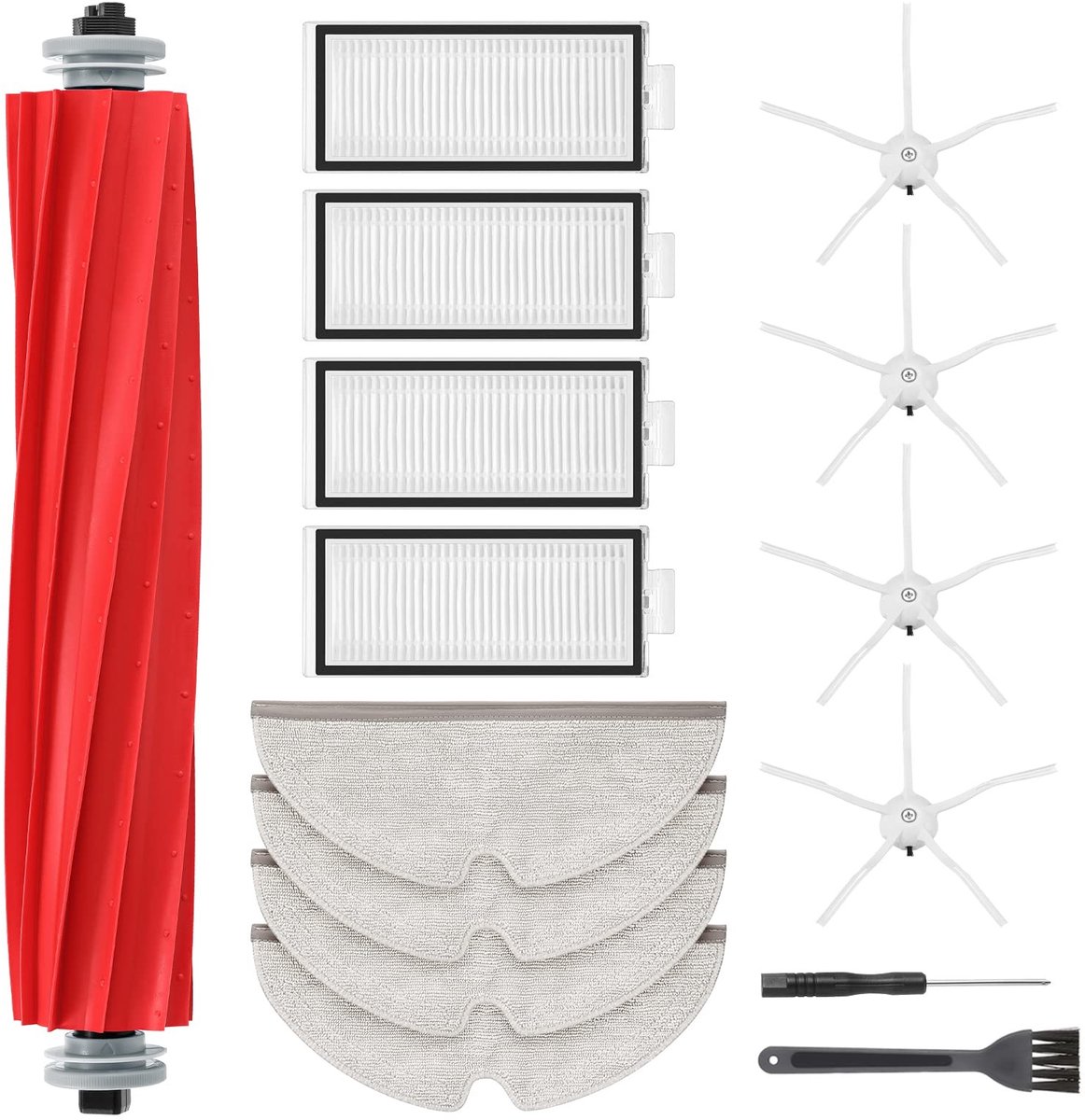 Dailygoods - Q7 Reserveaccessoires voor Roborock Stofzuiger - Compleet Set