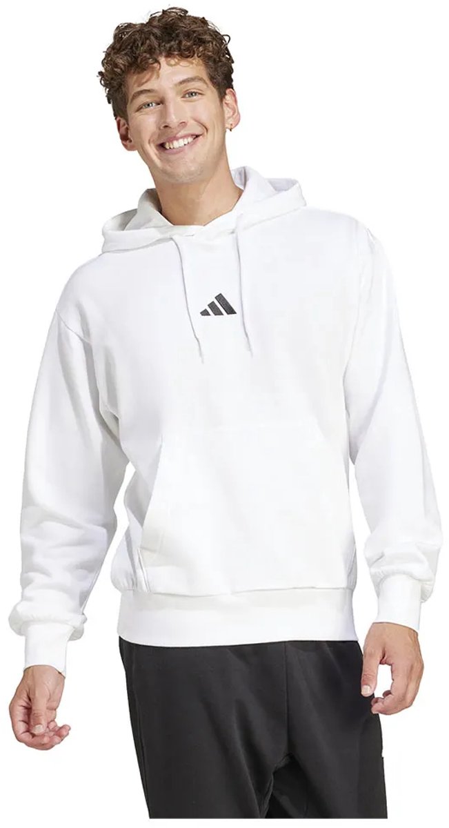 Adidas Essentials Feelcozy Fleece Hoodie XL Regular Man Zwart