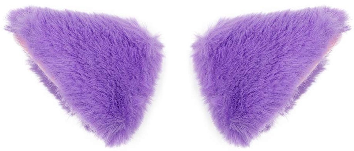 Dailygoods - Haarclips met Kattenoren - Pluche Haarklemmen voor Meisjes