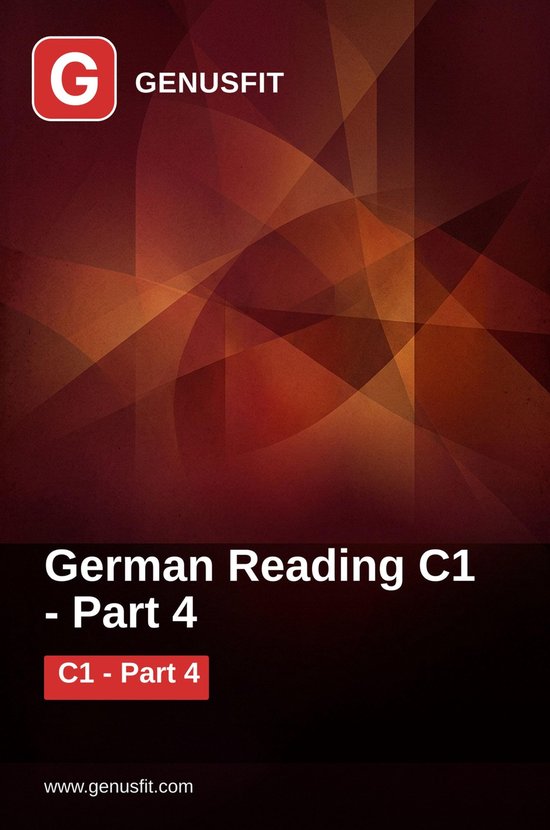 GenusFit: German Reading C1. Part 4/6 - cover