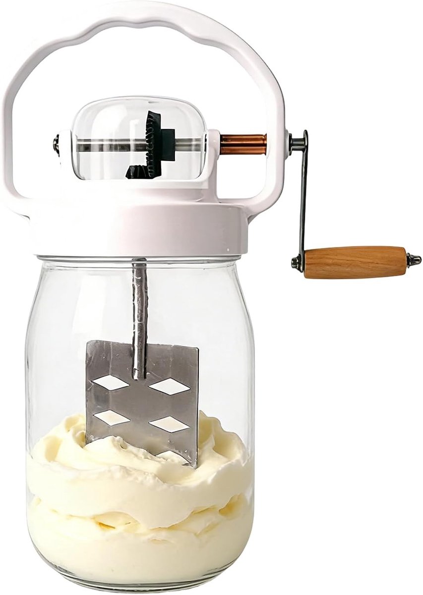 Handmatige Mixer Keuken Garde Zelf Ingrediënten Maken Duurzaam Glas 1500 ml Capaciteit Transparant