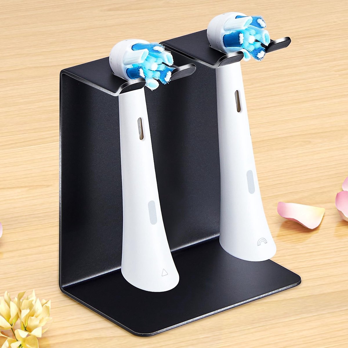 Dailygoods- Tandenborstelhouder Modern Design - Wandhouder/Tafelhouder - Elektrische Tandenborstelhouder - Opzetborstelhouder - Roestbestendig - Duurzaam Materiaal - Tandenborstelstandaard