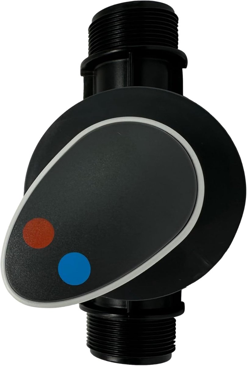 Waterkraan Mixer - Douchekraan Onderdeel - Tuin Douche - Warm en Koud - 17 x 12 x 10 cm - Zilver