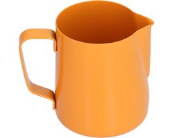 Melkopschuimkan - Koffiekan - Latte Art Maken - PTFE gecoat - 400 ml - Oranje