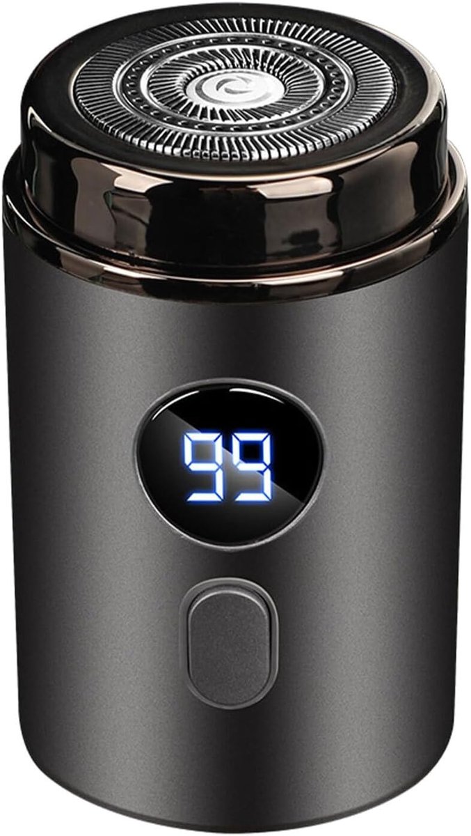 Mini Scheerapparaat - Elektrisch Apparaat - Onderweg Scheren - USB Oplaadbaar - 85 Gram - Grijs