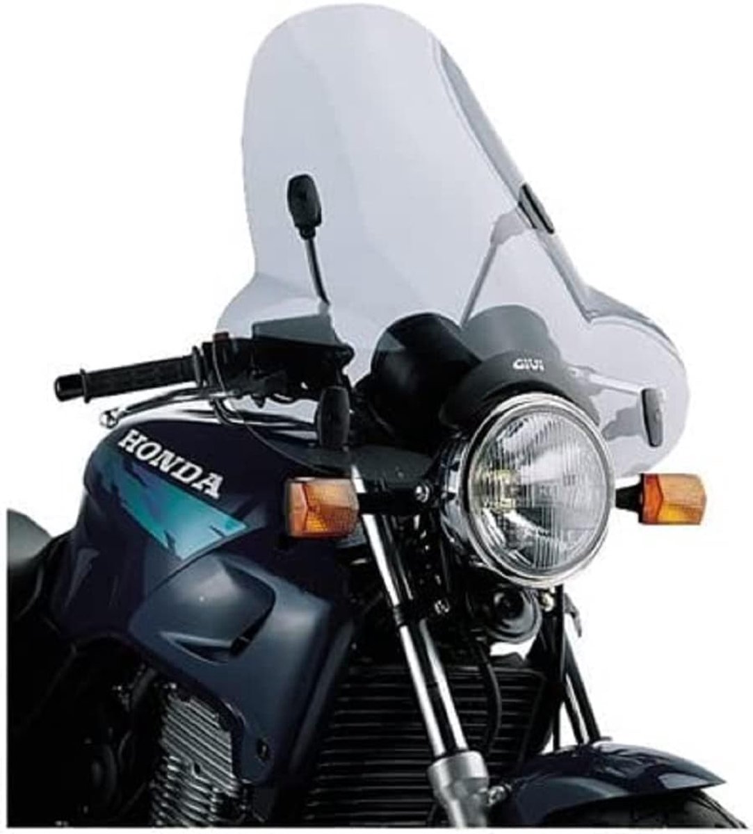 Motor Windscherm - Universeel Getint - Comfortabel Rijden - Met Randbescherming - 50 x 61.5 cm - Smoke