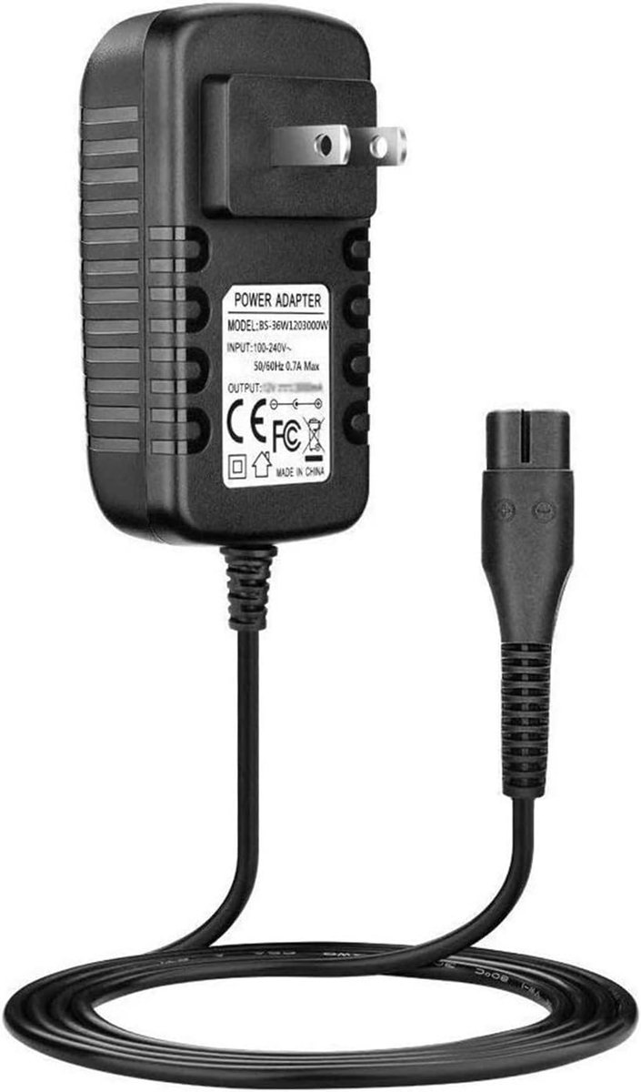Oplader Raamwisser - Stroomadapter Vacuüm - Accu Opladen - Veilige Laadtechnologie - 5.5 V - Zwart