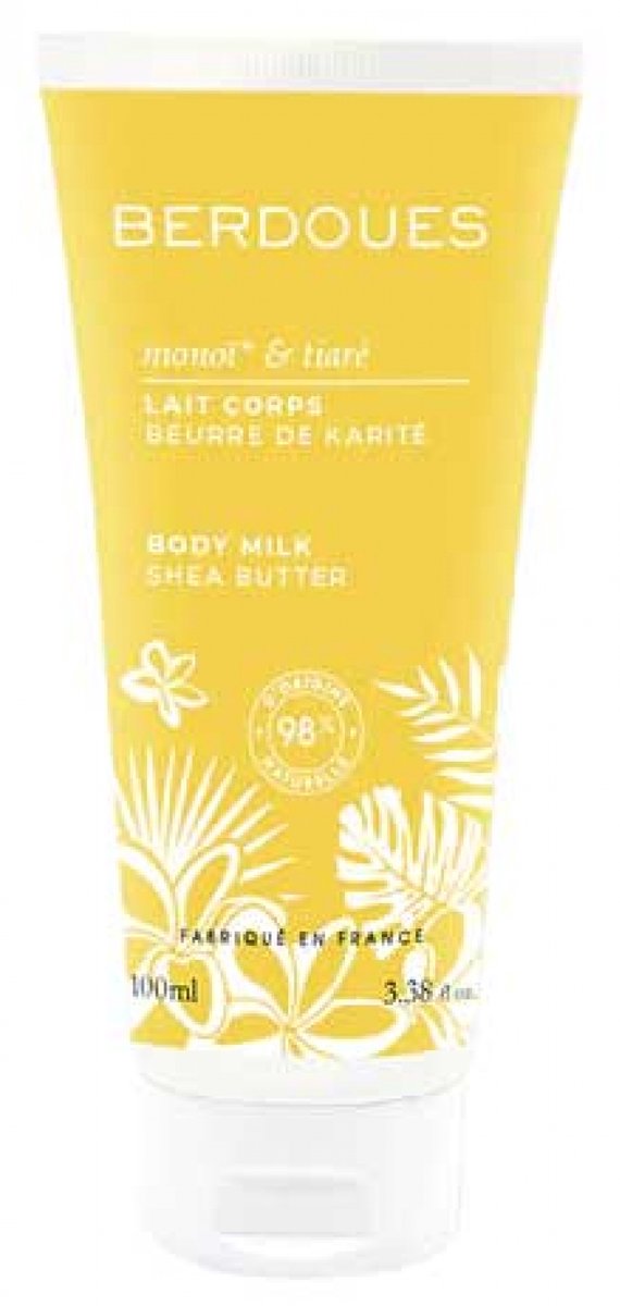 Berdoues Lichaamsmelk Karitéboter Monoï en Tiaré 100 ml