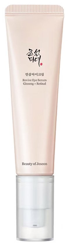 Lichtroze tube met pompdispenser, met Koreaanse tekst en 'Beauty of Joseon' logo.