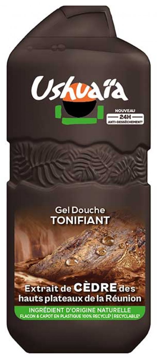 Ushuaïa Tonifiërende Douchegel Ceder Extract 490 ml