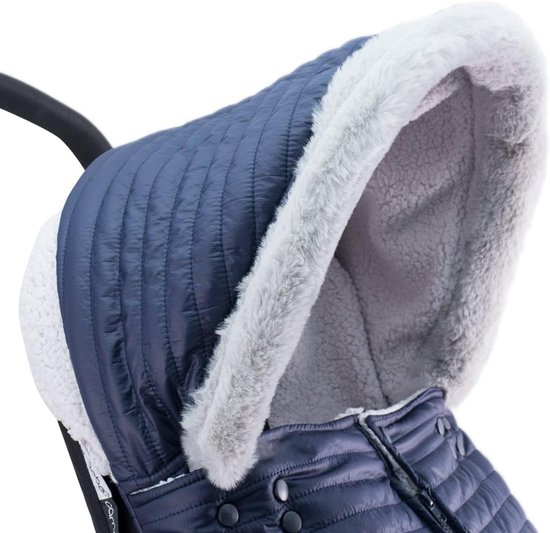 Universele Voetenzak - Kinderwagen Zak - Baby Warm Houden - Waterdicht en Winddicht - 42 x 100 cm - Navy van Universele — afbeelding 3