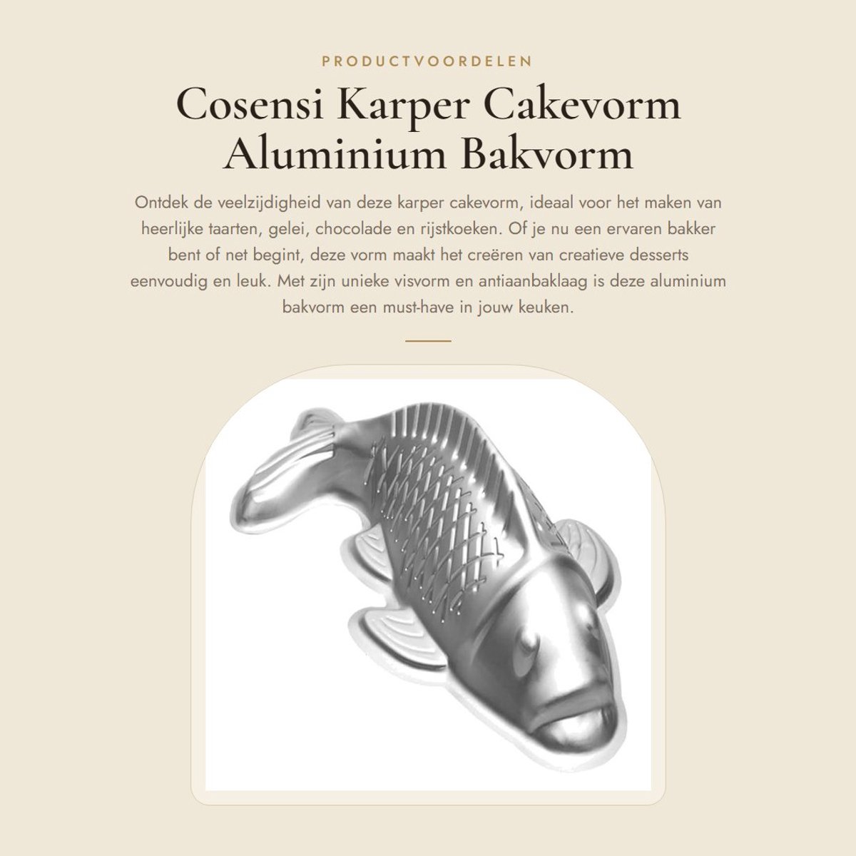 Dailygoods- Cakevorm Aluminium - Antiaanbaklaag - Multifunctioneel - Compact Formaat - Lichtgewicht - Afmetingen 25x14x6 cm - Bakvorm