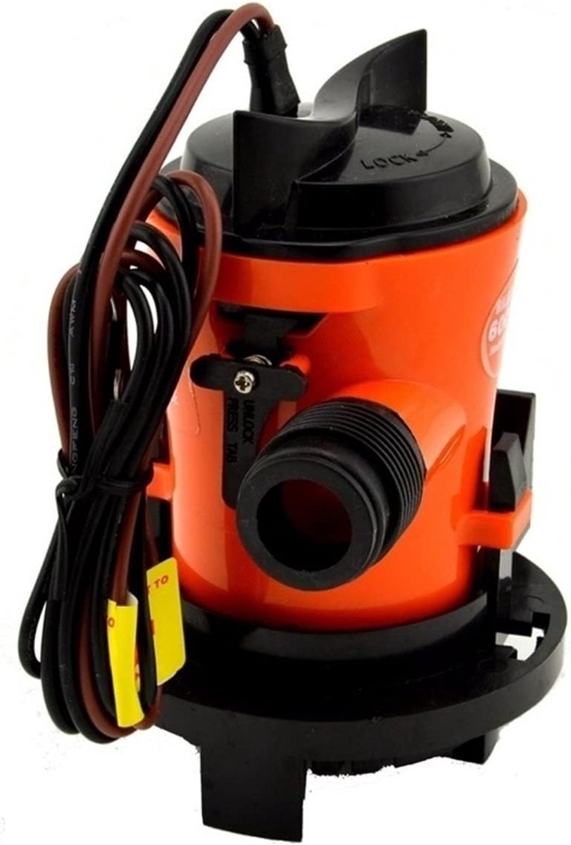 Water Lenspomp - Bilge pomp - Boot leegpompen - Stille werking - 800 GPH 12V - Zwart