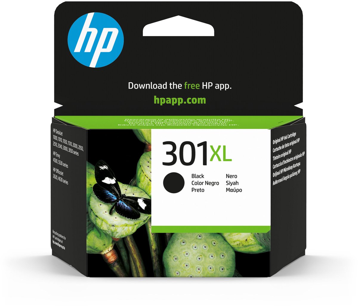 Bol.com HP 301XL - Inktcartridge - Zwart - Hoge Capaciteit (CH563EE) aanbieding